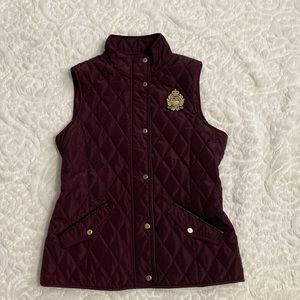 Lauren Ralph Lauren
Faux-Leather-Trim Quilted Vest